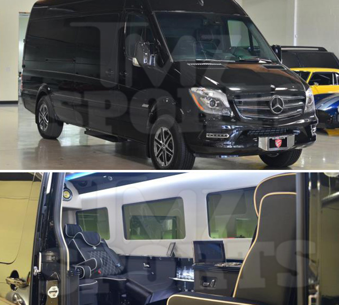 Floyd Mayweather -- Drops $300K On Land Yacht ... With 55 Inch TV, Bar & Massage Chairs!!