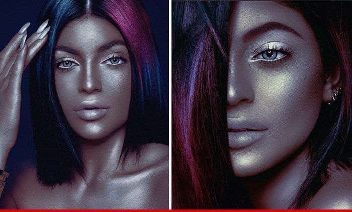 Kylie Jenner -- Does A Black About Face (PHOTOS)