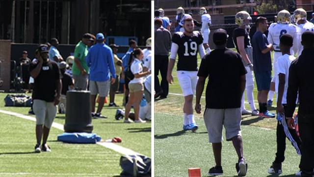 Diddy -- FIGHT FIGHT FIGHT ... Supports Son At UCLA FB Practice