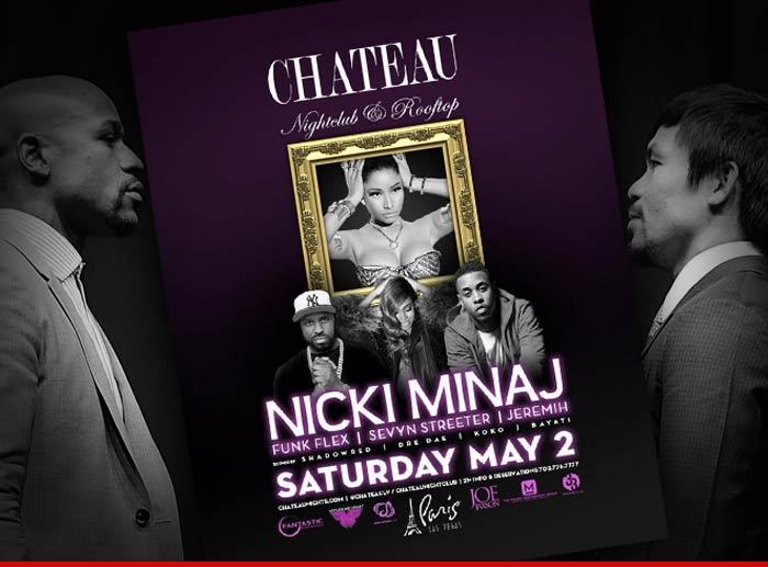 Nicki Minaj -- Headlining Post-Fight Mega-Bash ... Got $10k For VIP Table?!