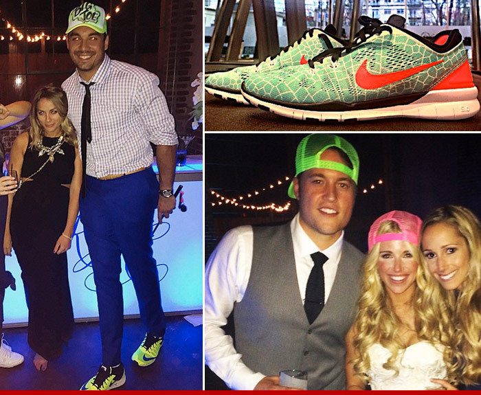 Matt Stafford -- JUST DID IT ... Nike Giveaway At Wedding Bash