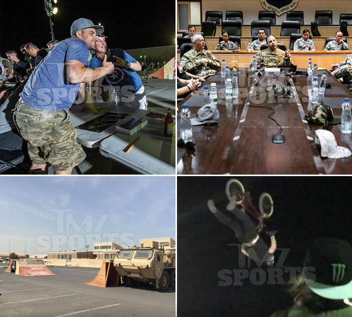 BMX Biker T.J. Lavin -- Shreddin' With The Troops ... In The Middle East