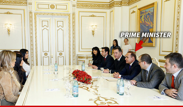 Kim and Khloe Kardashian -- Hey Prime Minister, Nice to Meet Ya!