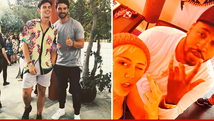 Patrick Schwarzenegger Goes Solo to Coachella ... Miley Miles Away (PHOTOS)