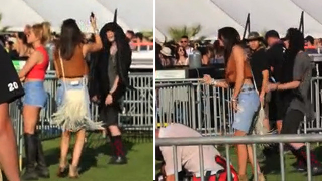 Kendall Jenner -- Movin' and Awkwardly Groovin' at Coachella (VIDEO)