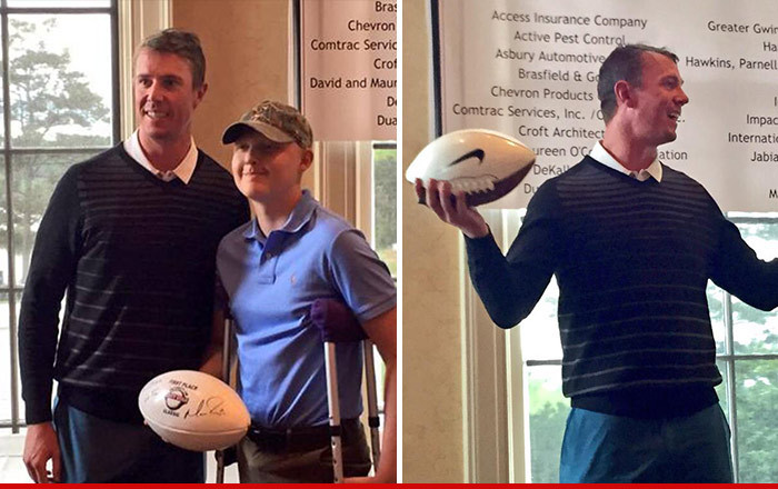 Matt Ryan -- Dominates Golf Tourney ... Wins Football Signed By Himself