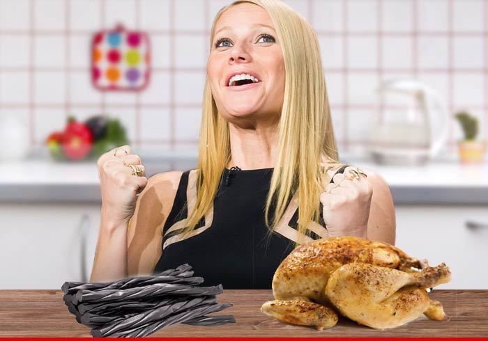 Gwyneth Paltrow -- The Chicken Made Me Do It!! Fails at Being Poor