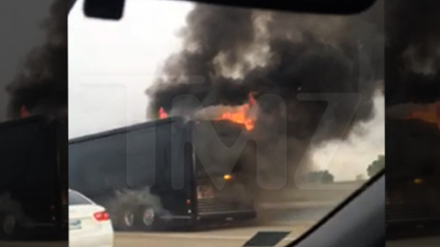 Lady Antebellum -- Tour Bus Bursts Into Flames