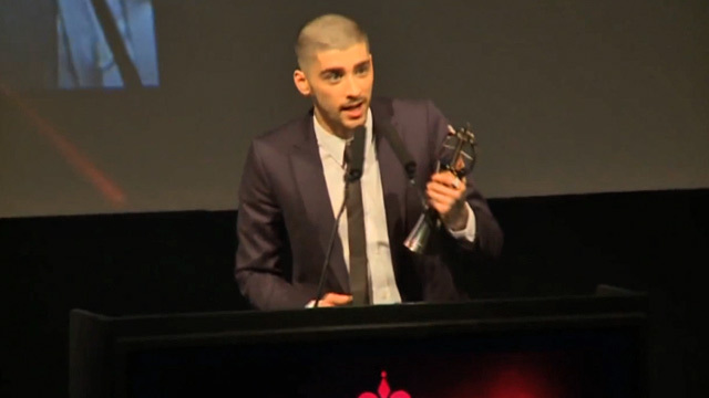 Zayn Malik -- He Speaks!!! He Thanks 1D ... And He's Asian! (VIDEO)