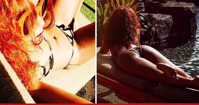Rihanna -- Hawaiian Ass Pic ... Dem Buns Are Da One