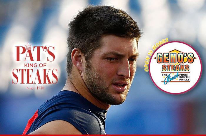 Tim Tebow -- Philly Cheesesteak Joints Confused ... What the Hell Are Eagles Thinking?!