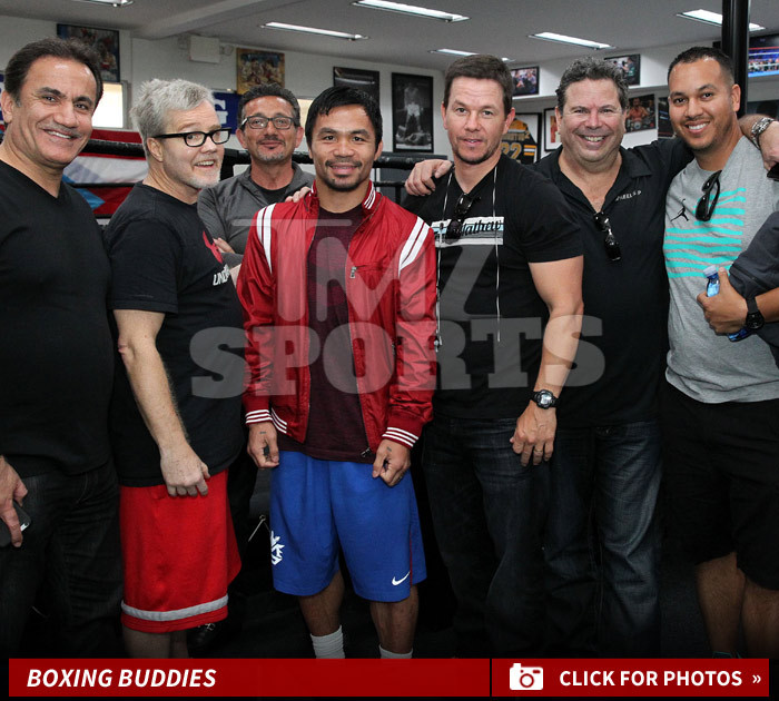 Mark Wahlberg -- Ringside Seats to Watch Pacquiao ... Train