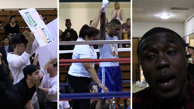 Justin Bieber -- Ringside for BFF's Boxing Debut ... Lil Za Wins!!!!