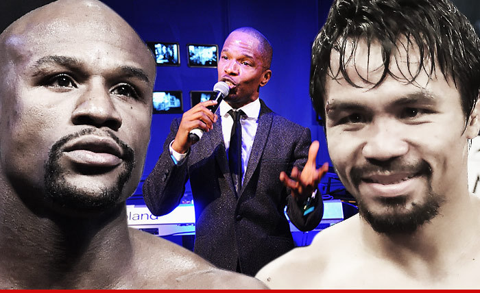 Jamie Foxx -- SINGING NAT'L ANTHEM ... At Mayweather vs. Pacquiao