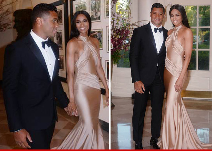 Russell Wilson -- Brings Ciara to White House Dinner ... You're Welcome, Barack