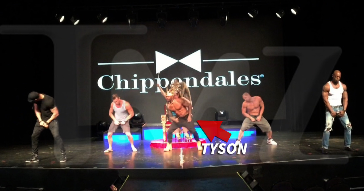 Tyson Beckford -- Special Dong Delivery ... Bumpin' For Chippendales