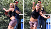 Britney Spears -- Beach Football ... Guess That Ankle Is Okay! (PHOTO)