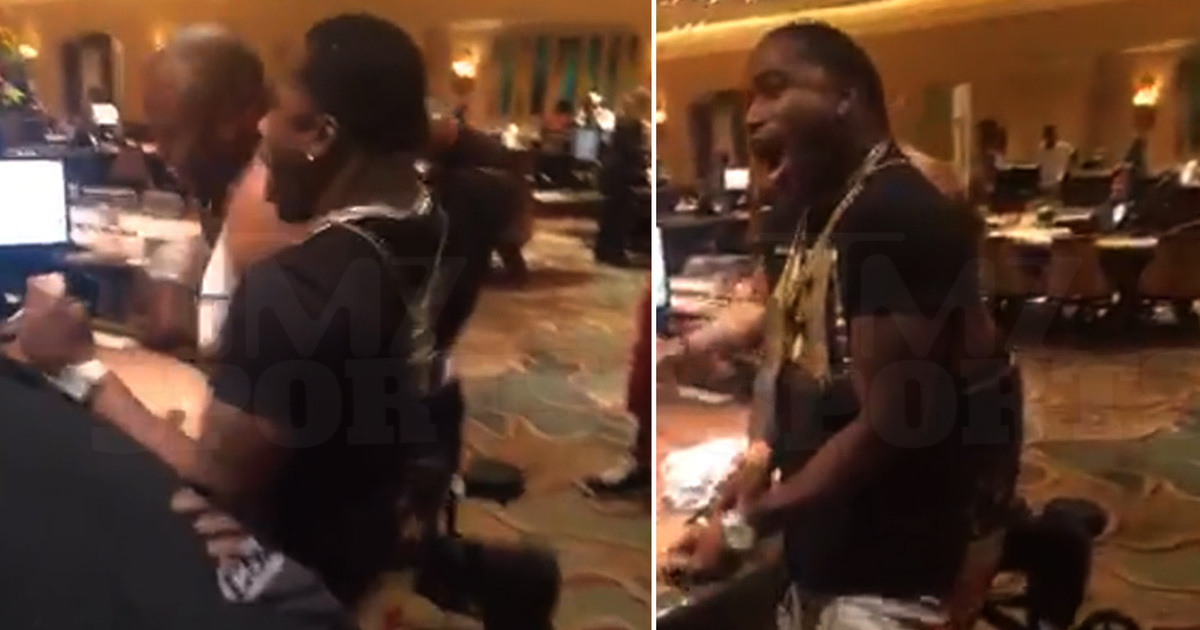Adrien Broner -- BANGS BACCARAT TABLE ... After Massive Win