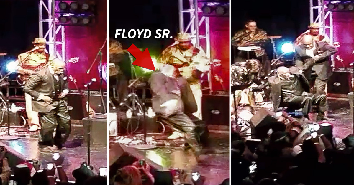 Floyd Mayweather's Dad -- FALLS HARD ... At Pre-Fight Dance Party (Video)
