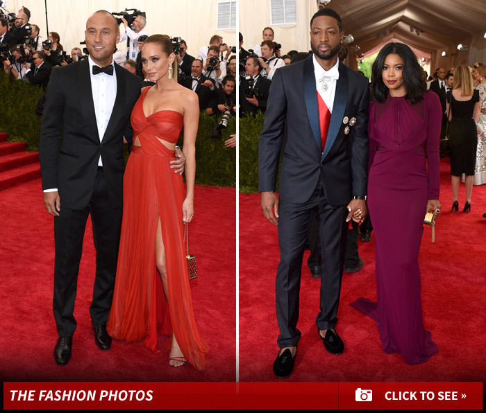 Derek Jeter & Dwyane Wade -- Tuxedo Battle ... At Met Gala