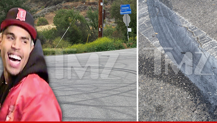 Chris Brown -- Dangerous Skid Mark Problem ... Neighbors Call Cops