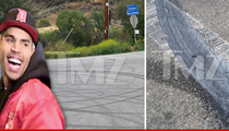 Chris Brown -- Dangerous Skid Mark Problem ... Neighbors Call Cops 