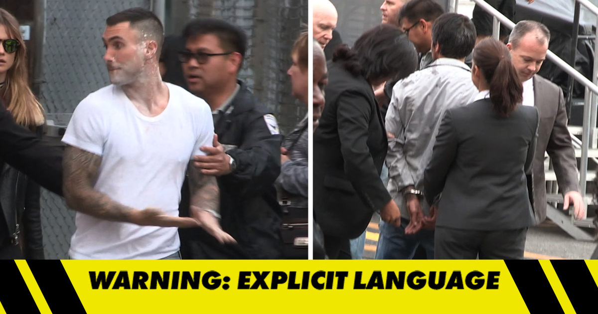 Adam Levine -- Total White Out! Moment of Impact in Sugar Bombing (VIDEO)