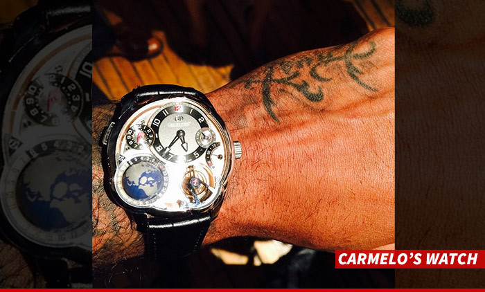 Carmelo Anthony -- Check Out This $565,000 Watch!!! (Update)