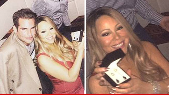Mariah Carey -- Diamonds Get Her Every Time ... Fan Sucks Up with Jewelry