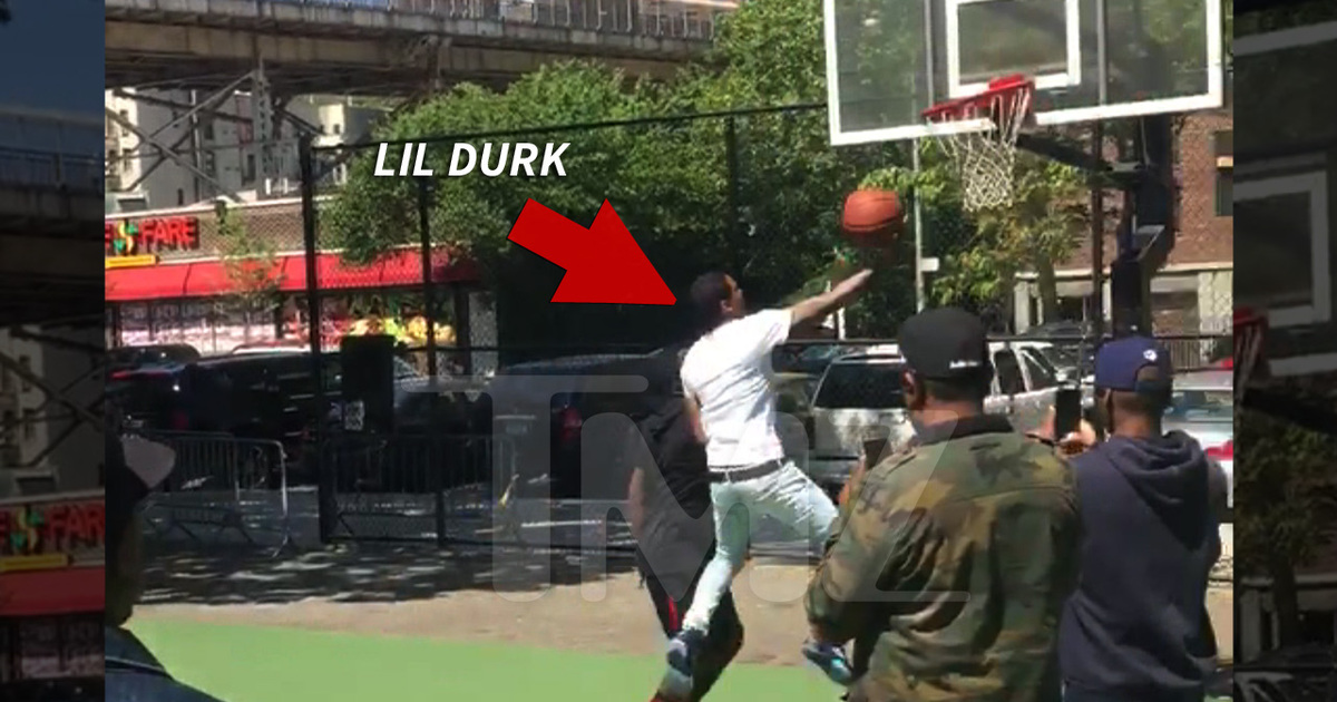 Lil Durk -- Ballin' At Rucker Park ... Don't Let the Skinny Jeans Fool Ya ...