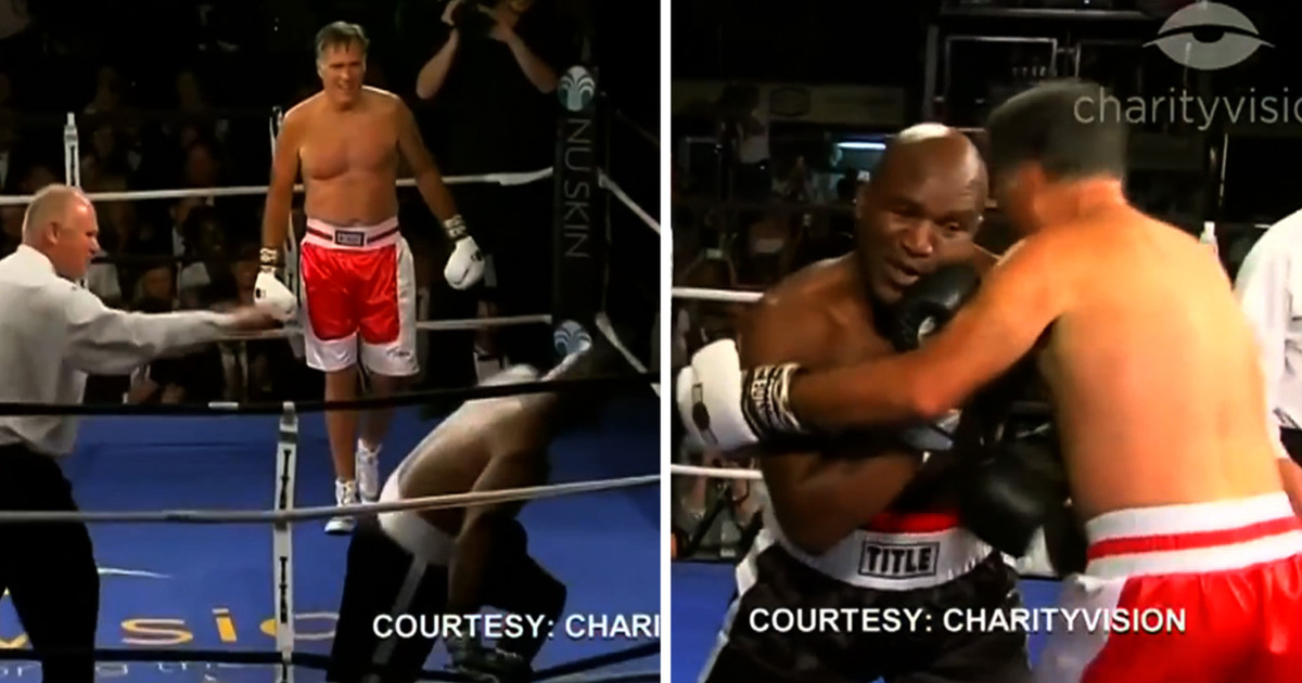 Mitt Romney Vs. Evander Holyfield ... Bumble in the Jungle!!! (VIDEO)