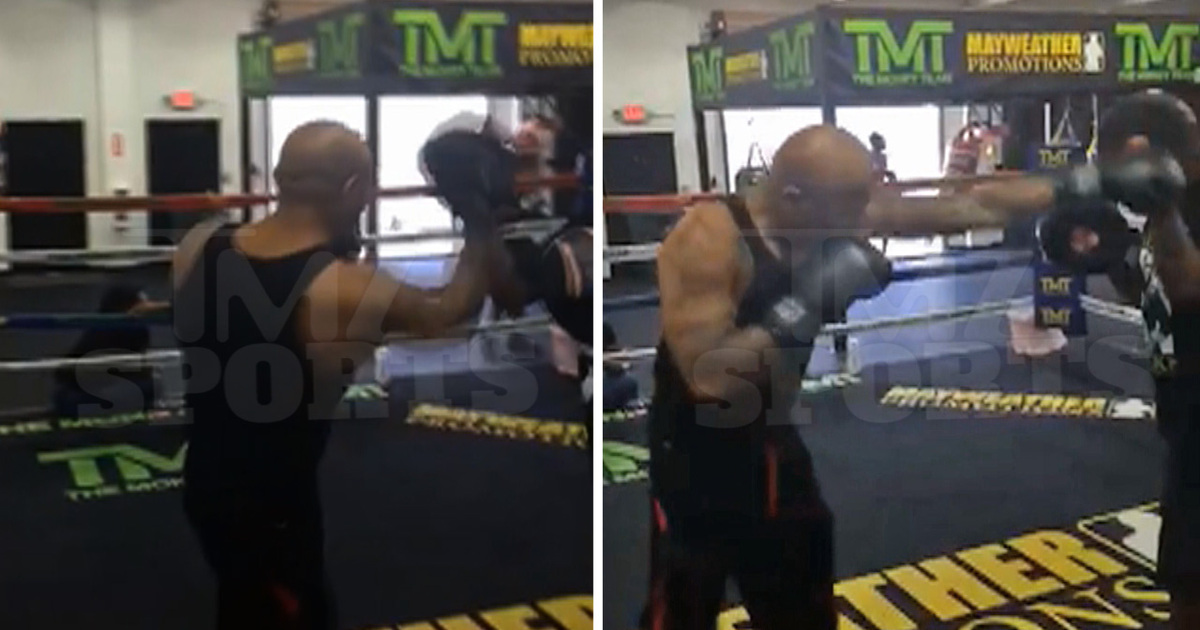 40 Glocc -- Poppin' Mitts With Mayweather's Uncle ... Training For Celeb Fight Night