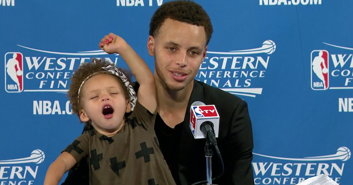 Steph Curry's Daughter -- NBA Not Banning Kids ... After 2-Year-old Hijacks Presser