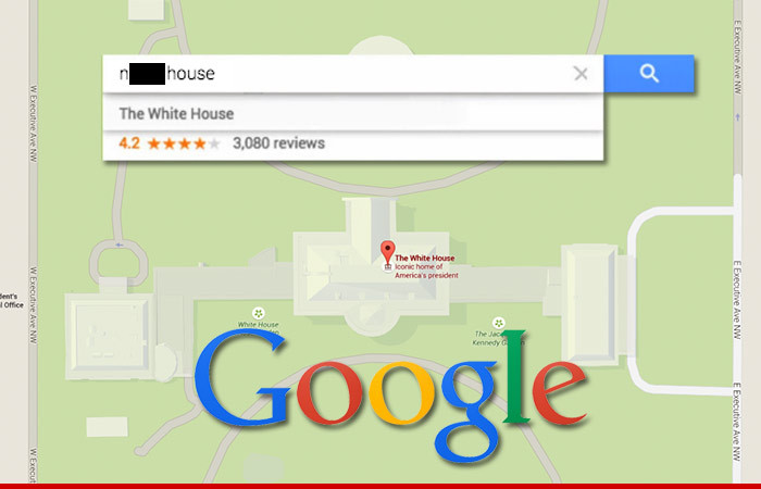 Google -- Don't Blame Us, Blame Racist Internet for White House, 'N***a House' Mistake
