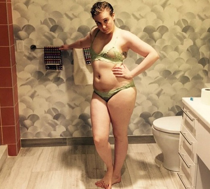 12 Skin Filled Photos Lena Dunham Shared On Social Media!