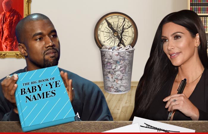 Kim Kardashian & Kanye West – Not Heading South ... With New Baby Name