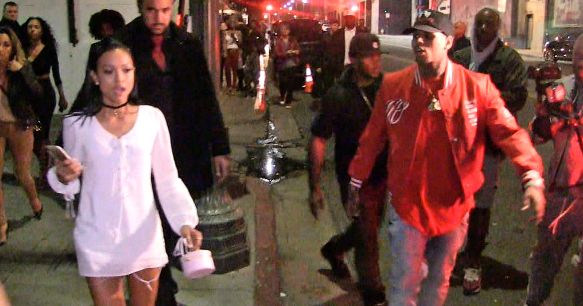 Chris Brown & Karrueche Tran -- Fool Me Thrice ... Leave Club Together, But ... (VIDEO)