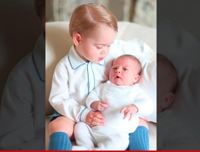 Princess Charlotte -- First Photo Shoot with Prince George ... Get in Line, Sis!