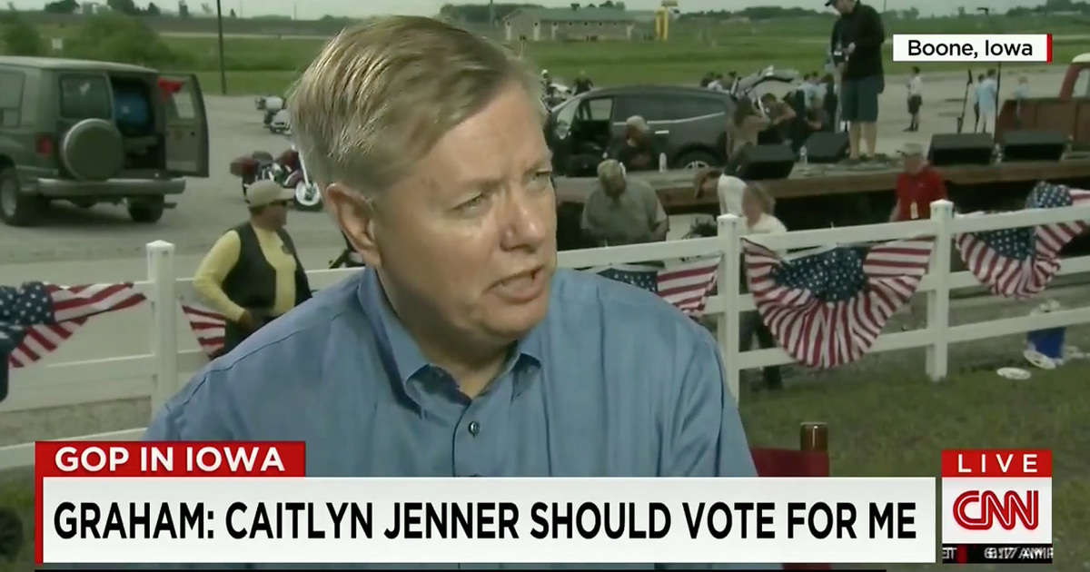 Senator Lindsey Graham to Caitlyn Jenner -- Let's Party!