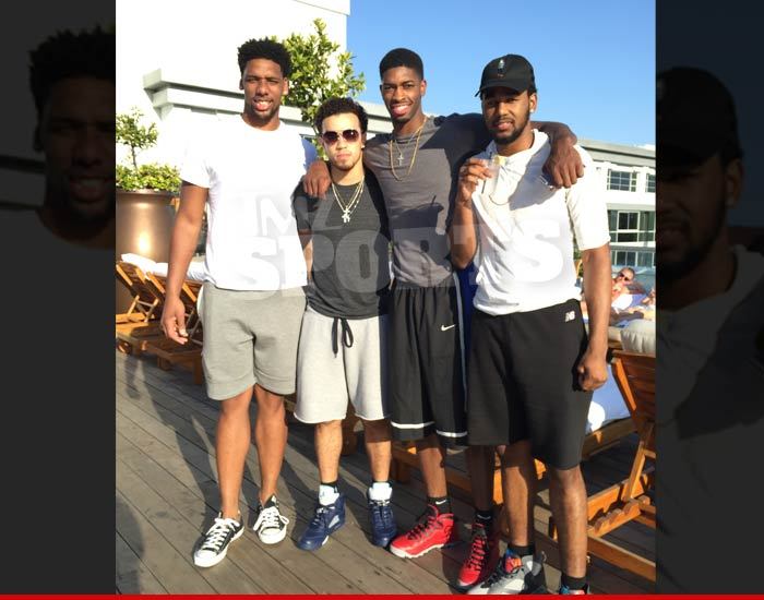 Jahlil Okafor -- Runnin Thru L.A. With His Woes ... At Swanky Rooftop Party