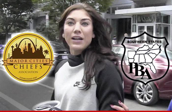 Hope Solo -- Police Org. Demands Apology ... Over Alleged Anti-Cop Rant