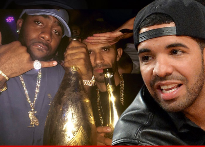 Drake & Jas Prince -- Celebrate with $20k Bottle of Bub ... Now THAT's a Friend