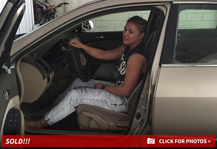 Ronda Rousey -- Signed Crappy Broken Car ... Gets $20k At Auction!!!