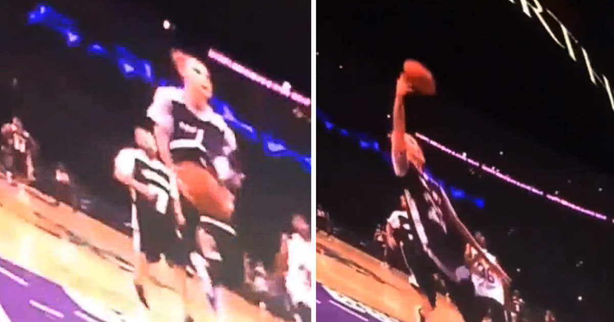 Justin Bieber -- Between the Legs Layup? Yep.