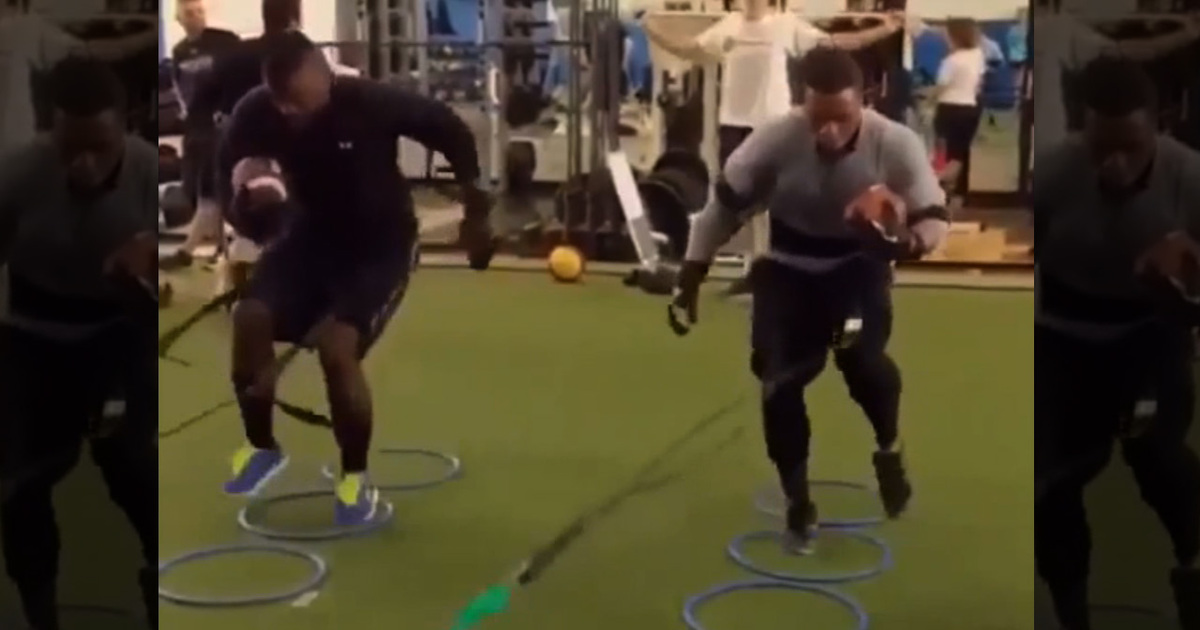 Ray Rice -- Training His Ass Off ... At Elite Fitness Center (Video)
