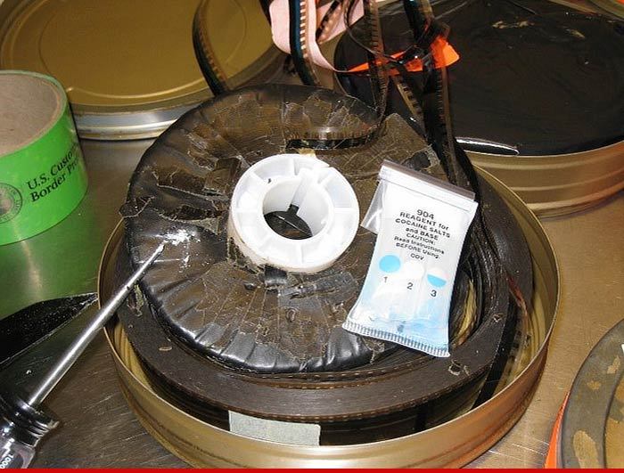 Lights, Camera, Cocaine! Film Reels Used to Smuggle Blow