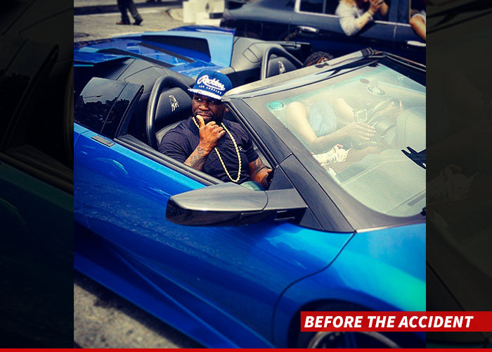 50 Cent --  This Chick Messed Up My Lambo ... But It's All Cool (PHOTO)