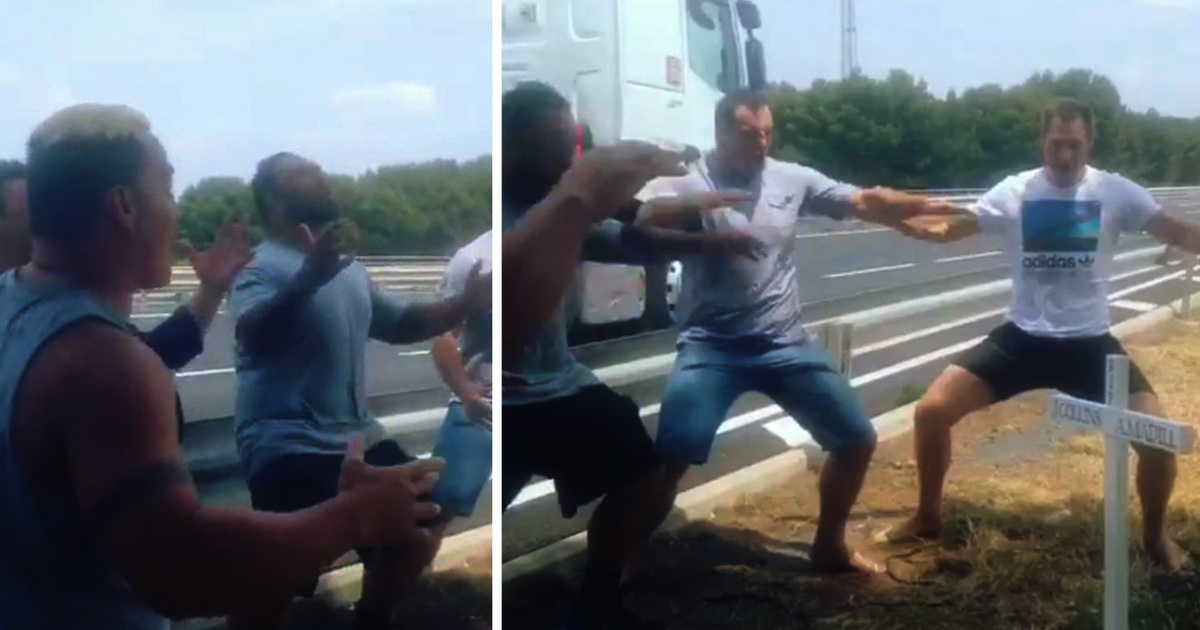 All Blacks -- Emotional War Dance ... To Honor Teammate Killed In Crash