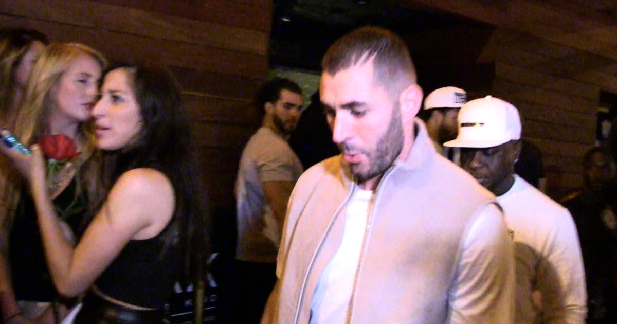 Rihanna -- Pulls Hat Trick with Karim Benzema ... 3rd Late Night Together