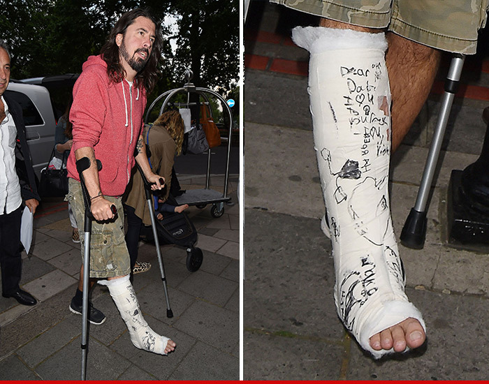 Dave Grohl -- I Got Plastered Good!!! (PHOTO)